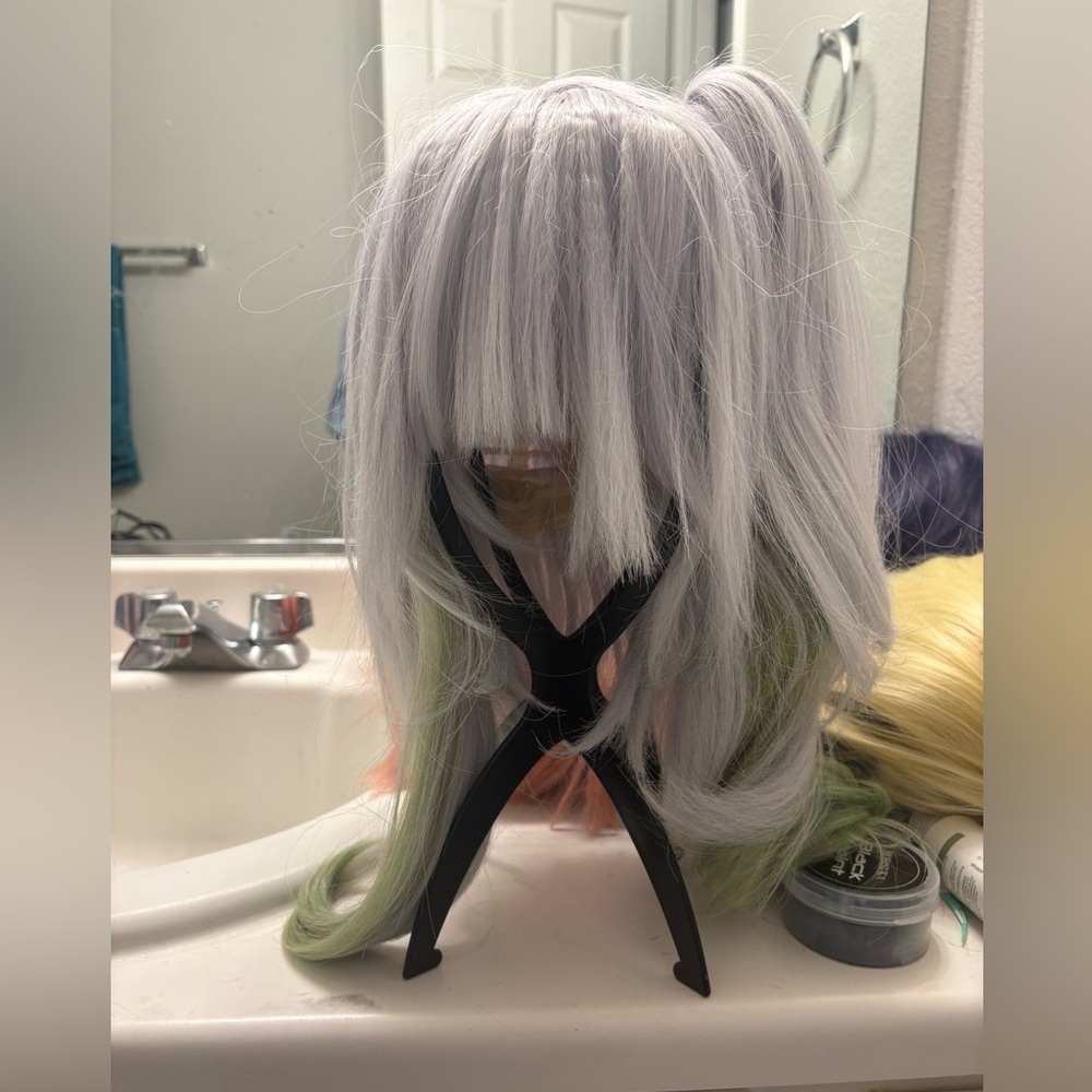 Nahida Genshin Impact Cosplay Wig Ready To style and Crimped